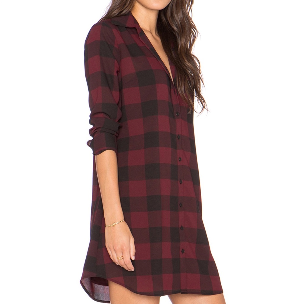 BB Dakota Plaid Shirt Dress - Picture 10 of 10